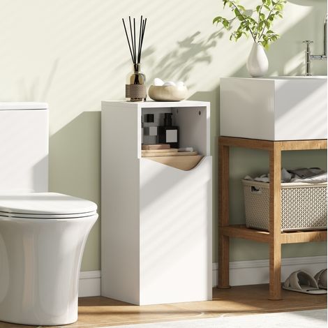 Badschrank mit verstellbaren Ablagen 30x30x71,5 cm Weiß OKMYHOME (1/4)