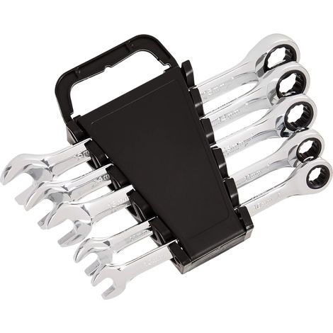 Lot de 5 clés à cliquet pliables, système métrique (1/4)