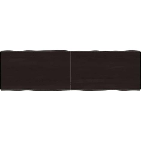 Tischplatte 140x40x(2-4) cm Massivholz Behandelt Baumkante