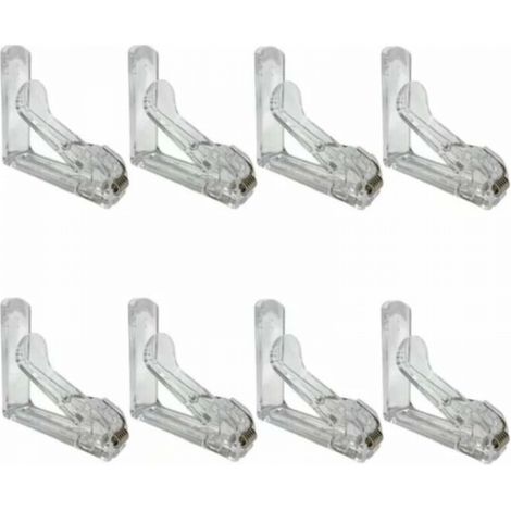 Pince Nappe Lot de 8-Fixe Nappe avec Clip à Ressort-Pince Nappe Exterieur en Plastique avec Attache Durable et Solide- Pince Nappe Transparent (1/5)