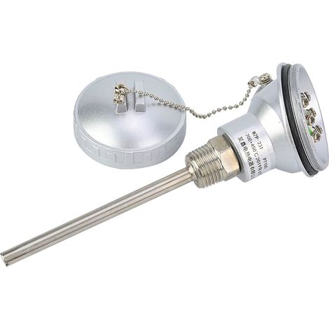 Sonde de température RTD PT100, tête de borne de thermocouple à filetage NPT 1/2" (PT 100 mm) (1/5)