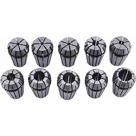 10-teiliges Set 1-10 mm ER16 Spannzangen für CNC-Fräs-, Dreh- und Graviermaschinen (1/4)