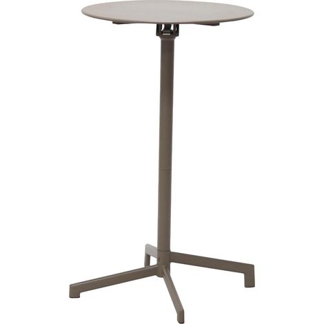 Adam table de bar de jardin Ø60 cm pliante cappuccino.