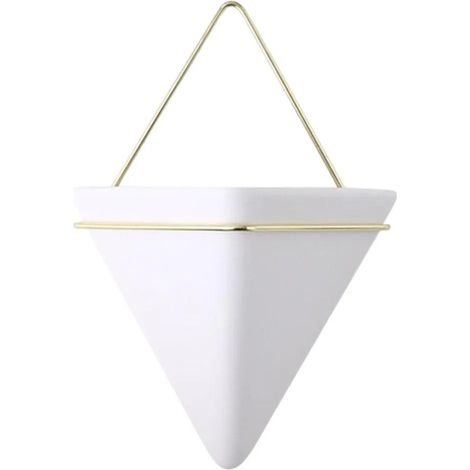 Pot de fleurs rond décoratif en céramique, vase pratique (1/5)