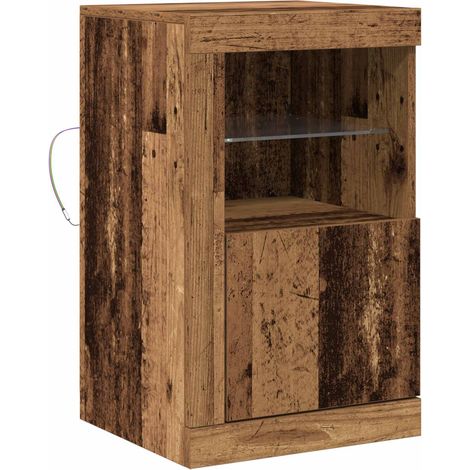 Maison Exclusive - Madia LED Legno vecchio 41 x 37 x 67 cm Legno multistrato
