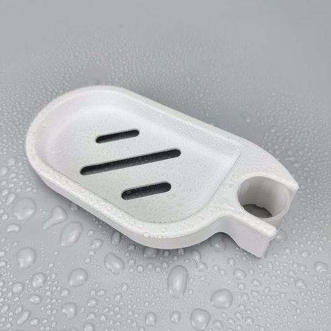 Portasapone per asta doccia da 22 mm, portasapone per doccia in plastica ABS, portasapone per doccia (1/2)