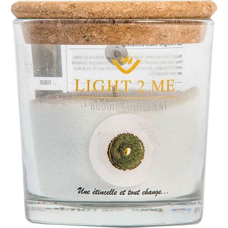Bougie en poudre 250 grs la bougie autrement vert pailleté (1/2)