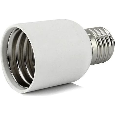 HOXILEELEO - Adattatore da E27 a E40 per socket bianco, lampadina media. (1/5)