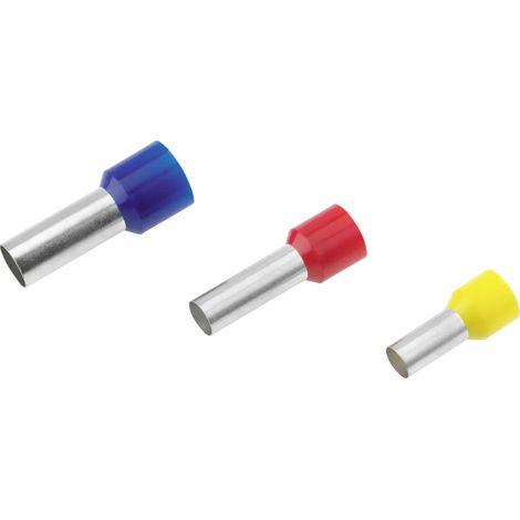 Cimco 187016 Aderendhülse 2.5 mm² Teilisoliert Blau 100 St.