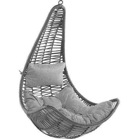 Hängesessel ATRI II Polyrattan Schwarz