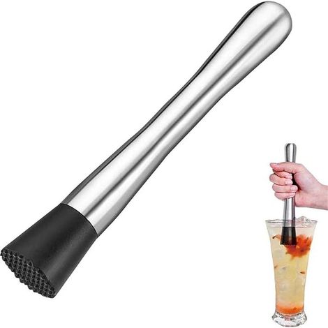 Robuster Stößel für Cocktails und Weine, langlebiges Profi-Barset für den Heimgebrauch. Unverzichtbares Zubehör für die heimische Mixologie. (1/5)