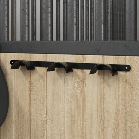 Teenpull – Trensenhalter für 3 Trensen Schwarz Eisen (1/5)