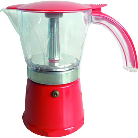 Caffettiera Italiana Rossa da 6 Tazze - Incasa