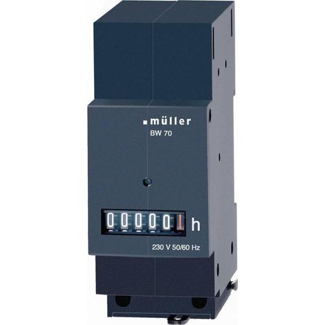 Muller BG 70.29 contador horario negro 12-48 V DC