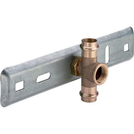 Viega ensemble de montage Sanpress m SC 2218.4 22 mm x 3/4 x 22 mm en laiton rouge