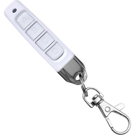 Duplicateur De Télécommande - 433 Mhz - Pour Porte De Garage Et Clés Sans Fil - 4 Boutons Programmables - ABS - 68 X 17 X 15 Mm (1/3)