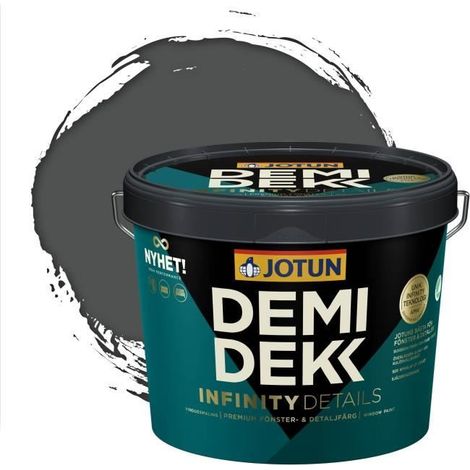 Peinture Bois - DEMIDEKK INFINITY DETAILS - Lasure Opaque Satinée - Gris Signalisation - 3Lb (1/2)