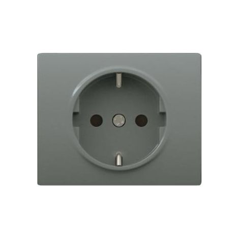 Tapa enchufe schuko 2P+TT ACERO NEPTUNO BJC IRIS 18724-AN (1/2)