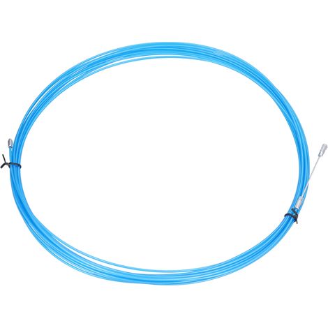Câble en acier inoxydable gainé de plastique bleu, 20 m / 65,6 pi, pour la traction et le levage d'ascenseurs (1/5)