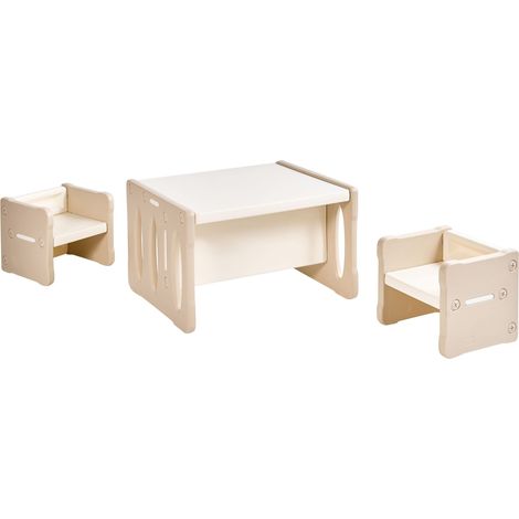 Kindertisch mit Stühlen BULLOO Beige (1/5)