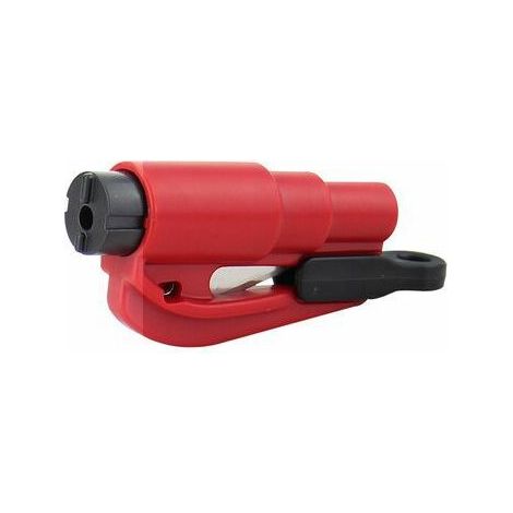 Autocarro con martello multifunzionale per soccorso, martello di emergenza e rompivetro rosso - AquaForge (1/5)