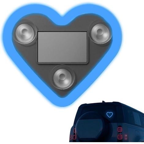 Éclairage Ambant LED Voiture - LED D'Ambiance en Forme De Cœur pour Voiture (1/5)