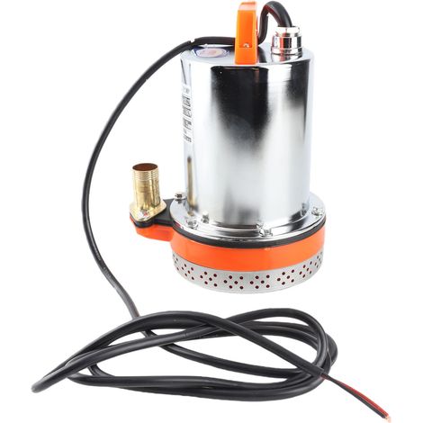 Pompe submersible à batterie pour piscine, alimentation solaire, hauteur de refoulement de 8 mètres, câble de 2,1 mètres, courant continu (1/5)