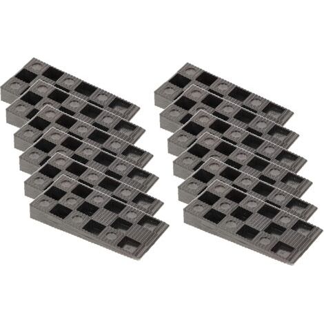 Lot de 25 cales de montage en plastique 94 x 44 x 14 mm pour fenêtre, porte, cadre de fenêtre, noir-NANOTEH (1/5)
