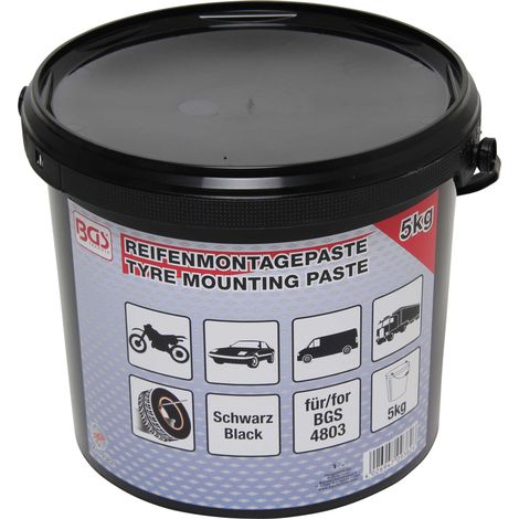 BGS  Pasta  montaje  neumáticos  negra  cubo  de  5  kg  -  9382