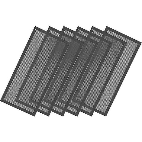 Grilles de ventilation de sol, filtres à air magnétiques résistants, grilles de ventilation de sol en PVC 4 x 10 pouces, lot de 6 (1/4)