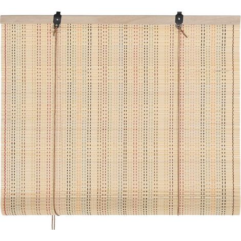 ESTOR BAMBU ENROLLABLE 60X1X175CM NATURAL MULTICOLOR (1/5)