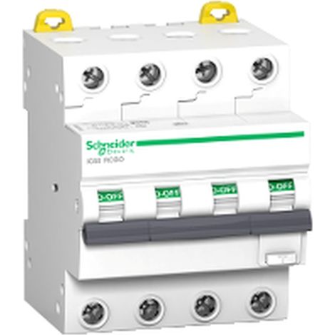 Interruptor diferencial iC60 SCHNEIDER 16A 30mA 4 polos tipo RCBO.