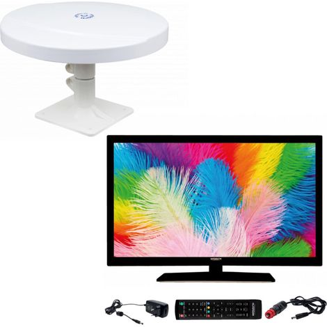 Pack ANTARION TV LED 21.5" 54cm Téléviseur FULL HD 12V + Antenne TNT Omnidirectionnelle (1/5)