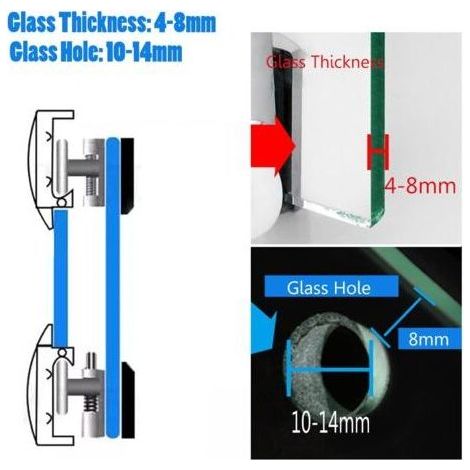4pcs 26mm Roulette Porte De Douche, 26mm Rouleau De Porte De Douche Dans Portes De Douche, Roulette Porte Coulissante Douche Pour Trou De Verre De 4-8mm (1/4)
