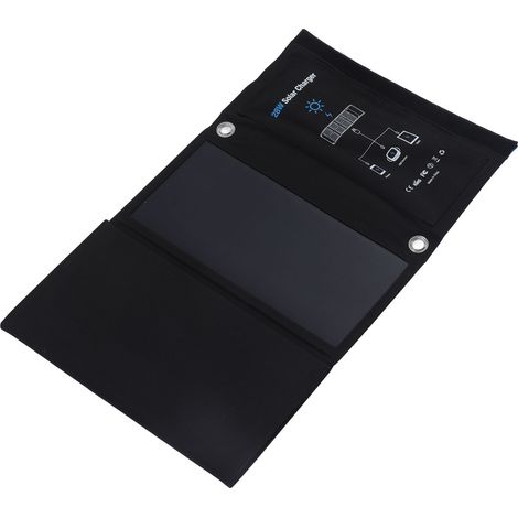 Chargeur solaire portable étanche haute efficacité pour extérieur, 5 V CC, 28 W