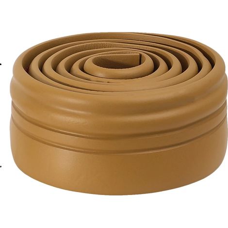 Adhesivo de pared autoadhesivo, anticolisión, marrón, 5 rollos (10 m) (1/2)