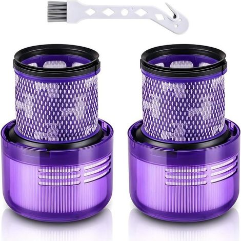 2er-Pack Ersatzfilter für Dyson Staubsauger V11, V15, SV14, SV17 und SV22. Waschbar und kompatibel mit den Dyson Modellen V11 Animal/Absolute/Torque Drive/Fluffy/Complete Pro und V15 Detect. Art.-Nr. (1/5)