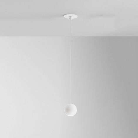 Lampada a Sospensione Guya S/I Singola ad Incasso 8,5W LED 3000K 410lm 36° Bianco Satinato - Gealuce (Versione Ad Incasso) (1/2)