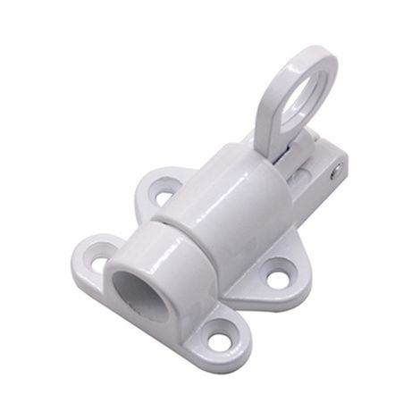 2 cerraduras automáticas para puertas, pestillo de resorte de aleación de aluminio, cerradura de puerta de aluminio, pestillo de perno de rebote, color blanco. (1/3)