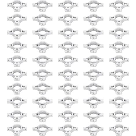 50 isolateurs pour clôture électrique Puls, pour poteaux de clôture électrique, avec trou de 3,2 cm, gris. (1/5)