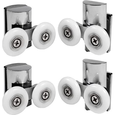 [NEVER USED] Pack of 8 rollers for shower doors 23mm replacement rollers for shower cubicle door shower cubicle rollers 4 upper rollers and 4 lower rollers (1/4)
