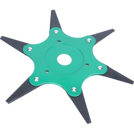 6-Zahn-Rasentrimmer mit Stahlklinge, 65-mm-Rasentrimmerkopf (grün) (1/5)