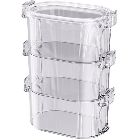Mini recipientes herméticos para almacenar alimentos con tapa, de plástico transparente, dulces, frutos secos, café o té (1/5)
