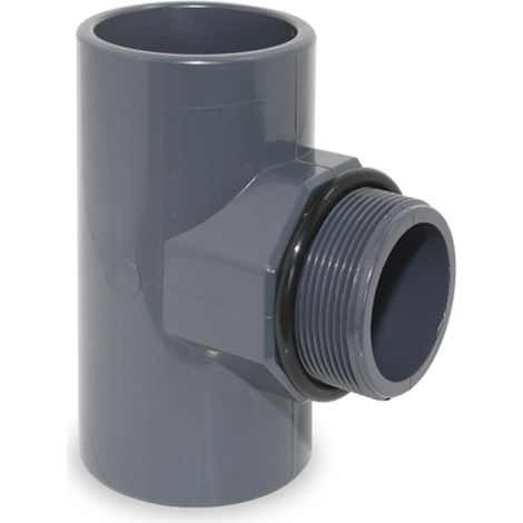 TE 90º PVC PRESION ENCOLAR R/M 63-2 s/teflon