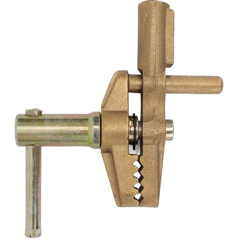 Pince de masse pour soudure 800A en laiton, manchon caoutchouc, conductivité optimale, compatible câble 35mm (1/5)