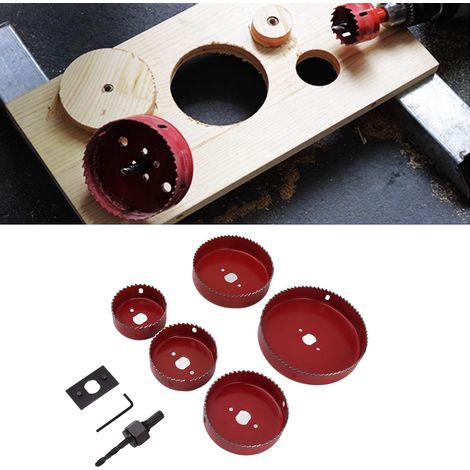 Set mit 8 Lochsägen für die Holzbearbeitung, multifunktionale Lochsäge, Lochöffner für die Holzbearbeitung (1/5)