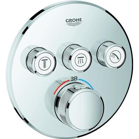 Thermostat Grohtherm SmartControl 29121 FMS rund 3 ASV satin graphite