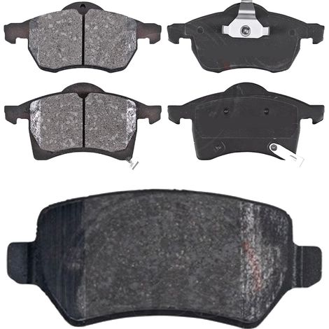 KIT PASTIGLIE FRENO ANTERIORI E POSTERIORI compatibile con PEUGEOT 206 CC (2D) / PASTIGLIE FRENANTI AUTO OEM P 61 066  P 61 069  P 61 067  P 61 065,P 61 032 / SOSTITUZIONE DIRETTA / BASSA POLVERE / SI