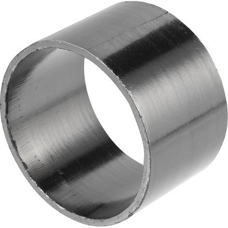 Joint D'Échappement Pour Moto - Couleur Titane 1pc En Graphite  Intérieur 50mm, Extérieur 55mm, Épaisseur 2.5mm, Hauteur 35mm, Résistant À La Chaleur, Étanchéité, Universel Pour Moto (1/5)