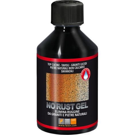 No rust gel faren 250ml elimina ruggine granito e pietre naturali